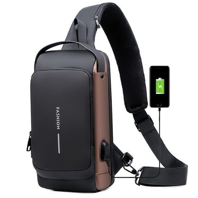 Mochila Anti - Furto com Senha USB Slim Bag - Gazin Store