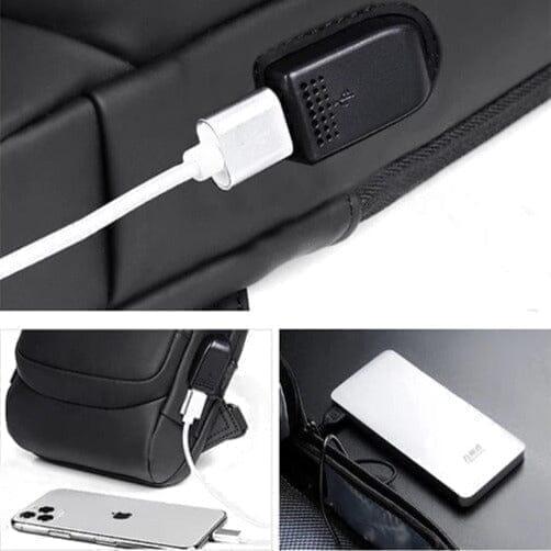 Mochila Anti - Furto com Senha USB Slim Bag - Gazin Store