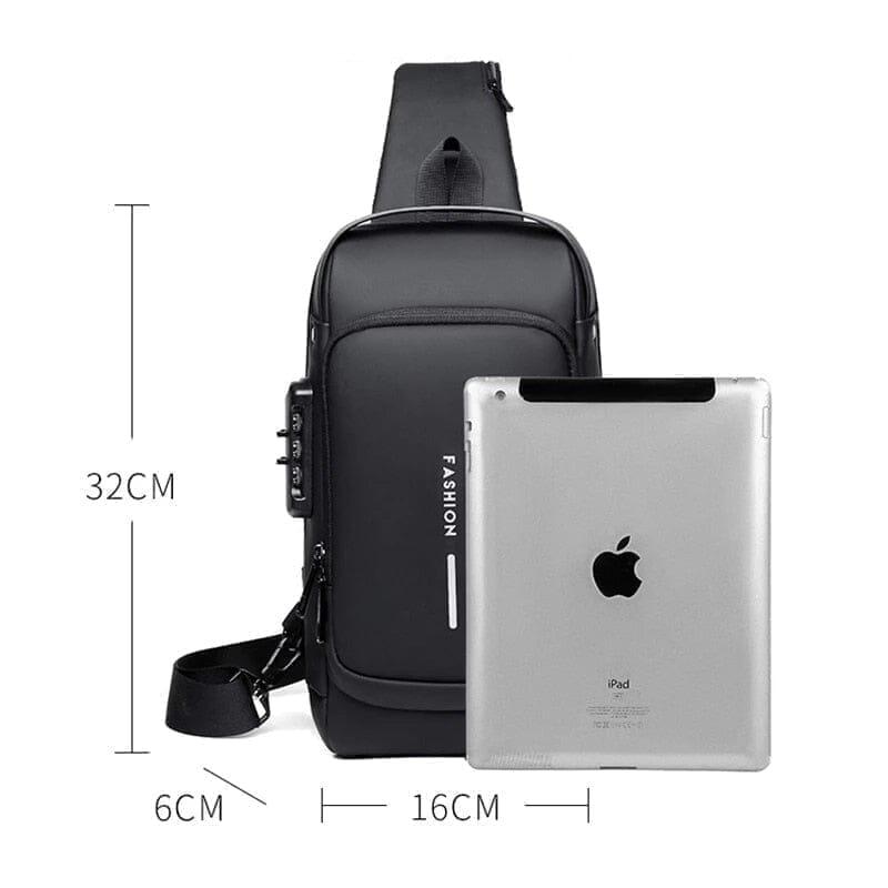 Mochila Anti - Furto com Senha USB Slim Bag - Gazin Store