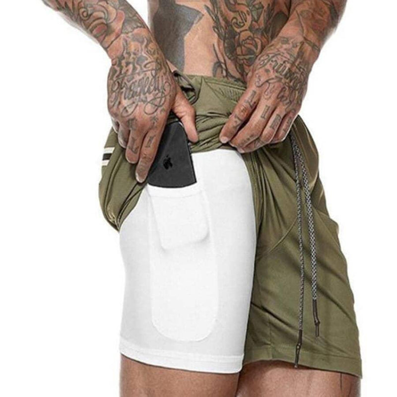 Shorts Para Treino 2 em 1 Esporte Air Effect - Gazin Store